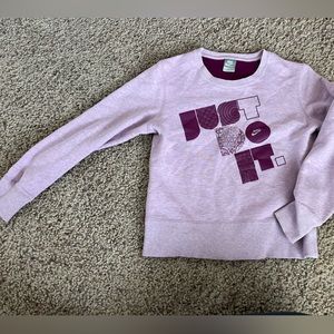 Nike purple just do it sweatshirt